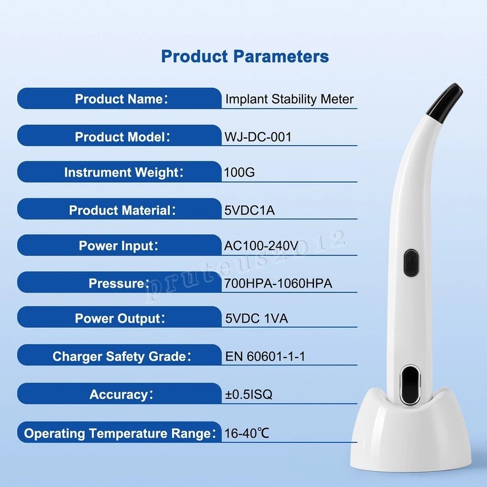 Dental Implant Osseointegration Implant Stability Measurement Monitor Tester