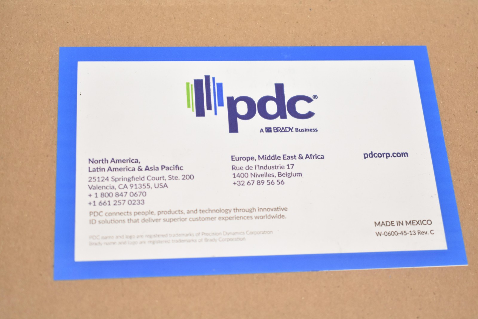 PDC Short Term ID Bands Medical Patient Wristbands Red White Box W-0600-45-13