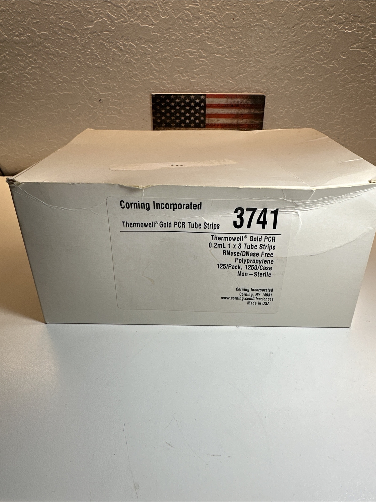 CORNING THERMOWELL GOLD PCR 3741 POLYPROPYLENE TUBES 0.2 ML 1X8 TUBE STRIPS