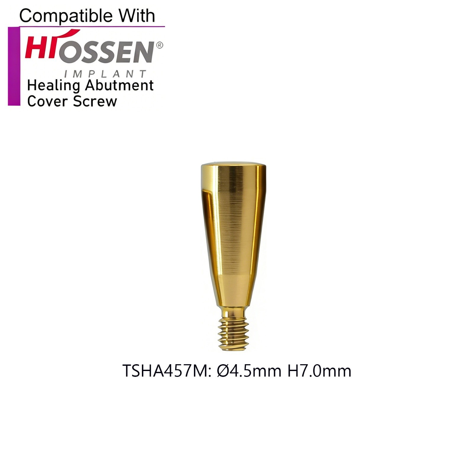 US 5Pcs Dental Healing Abutments Cover Screw Regular/Mini fit Osstem Hiossen
