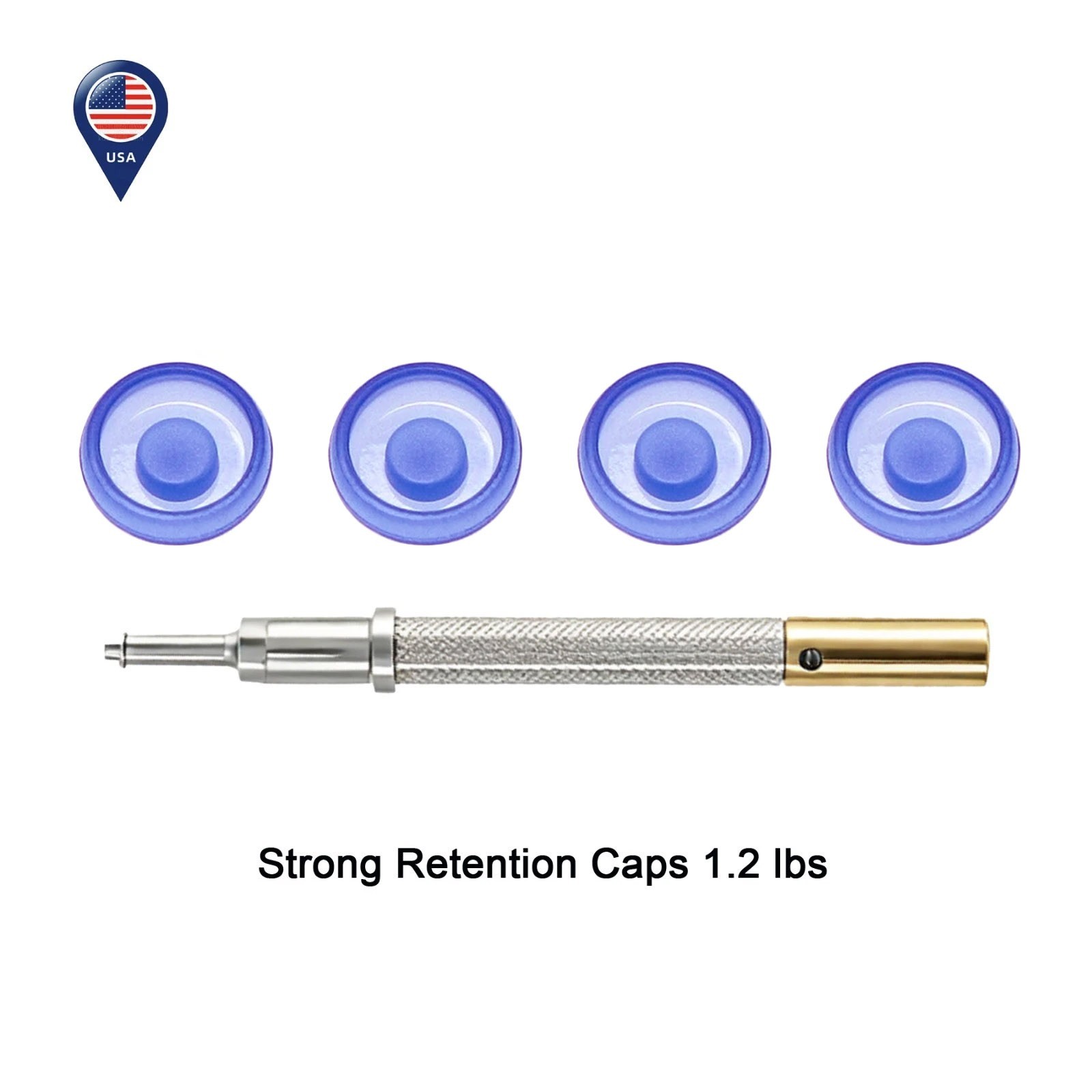 US 3-in-1 Locator Tool with 5Pcs Overdenture Retention Caps Set