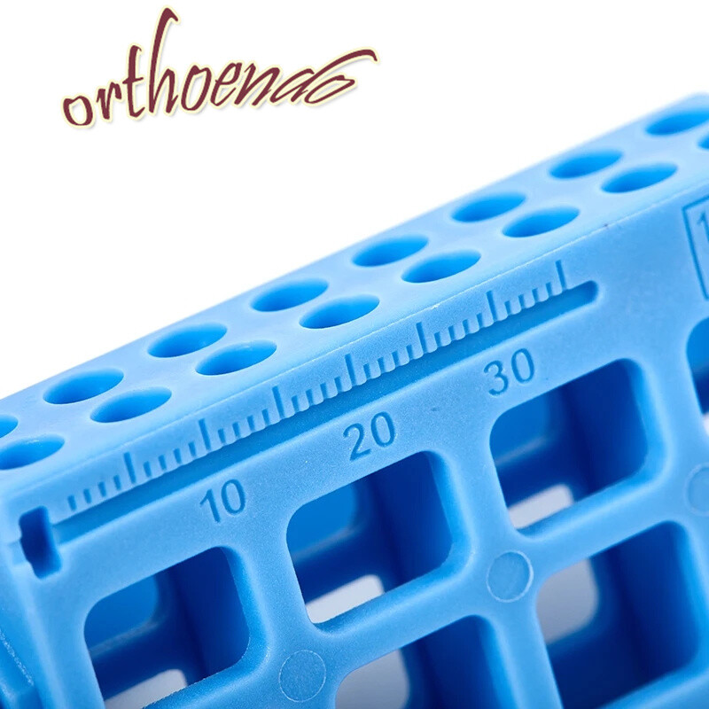 Dental 8/16 Holes Bur Endo Files Block Holder Stand Autoclave Disinfection Box