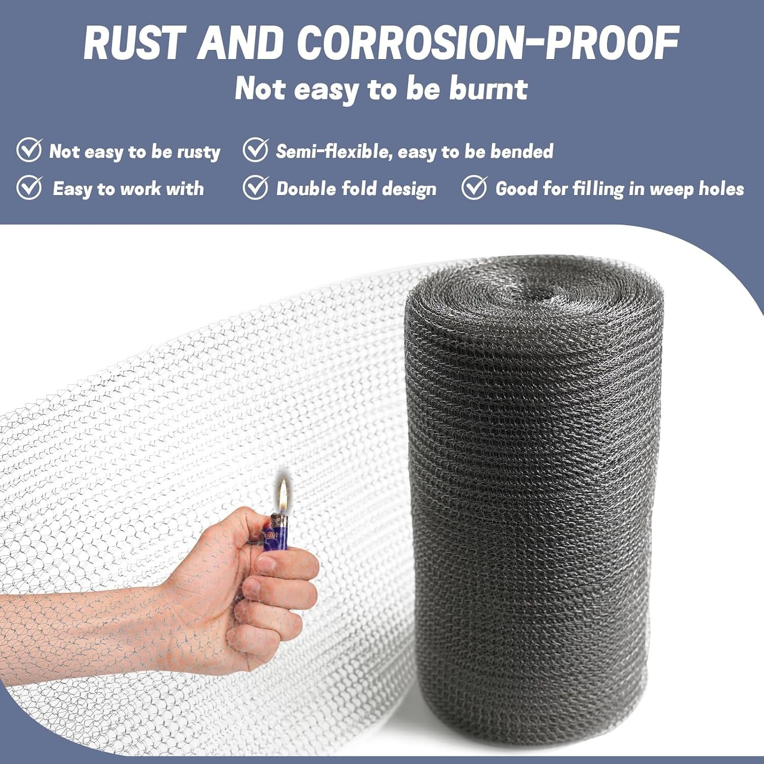 Flexible Double Layer Metal Mesh – Rust Resistant