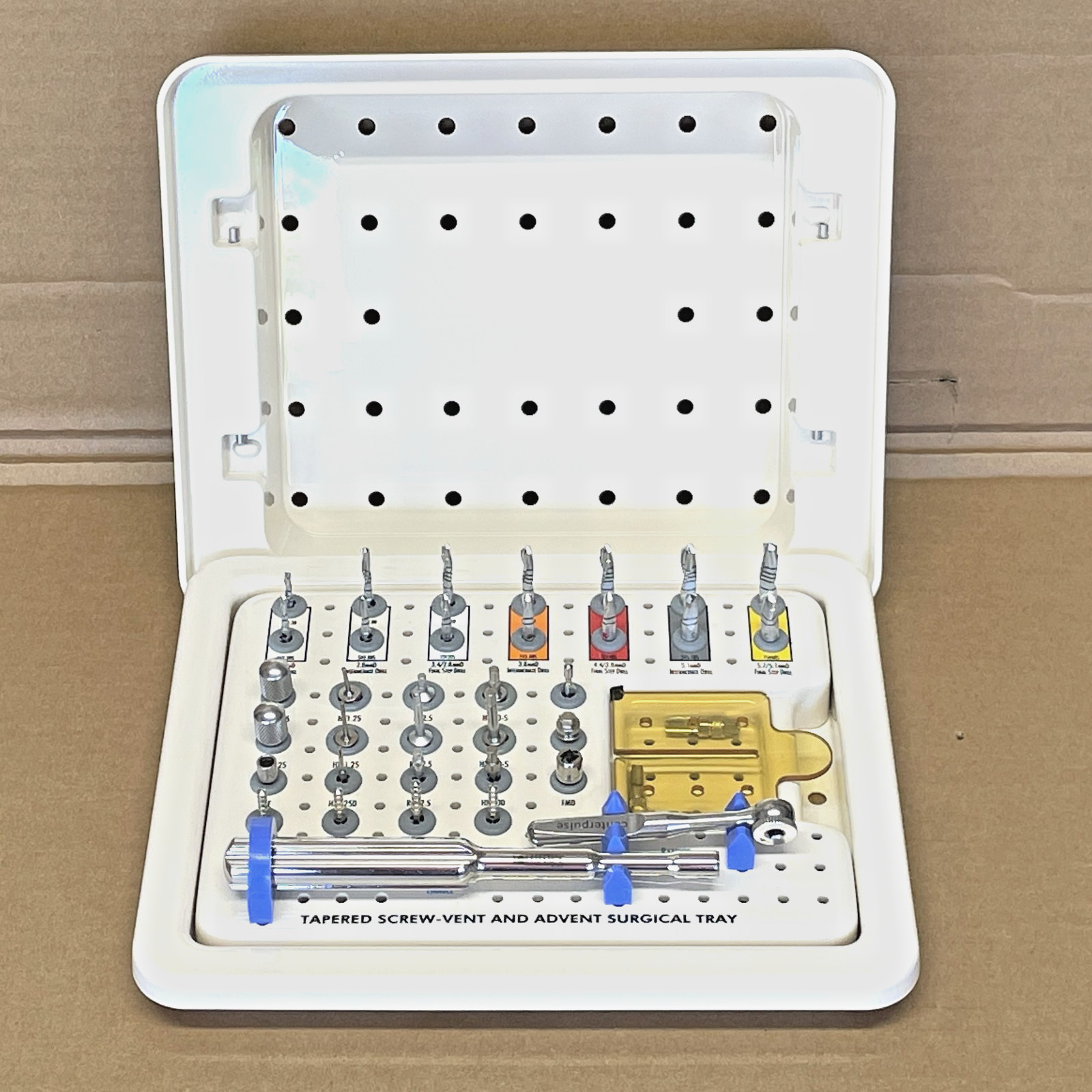 Centerpulse Tapered Screw Vent Dental Kit,Excellent As Pictured Items Only