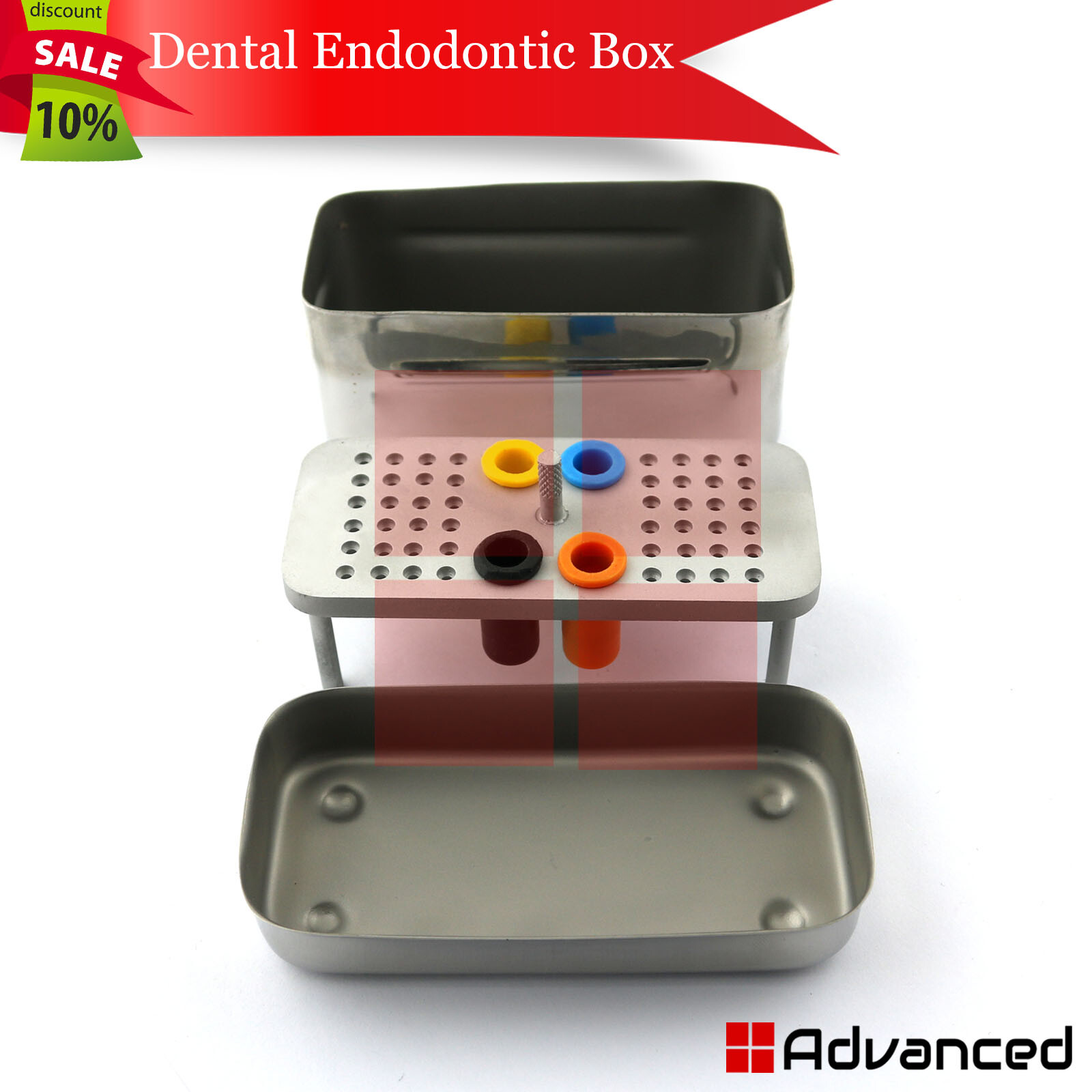 Endodontic Rotary Files Box Reamers Endo Storage Box Holder Dental Diamond Bur