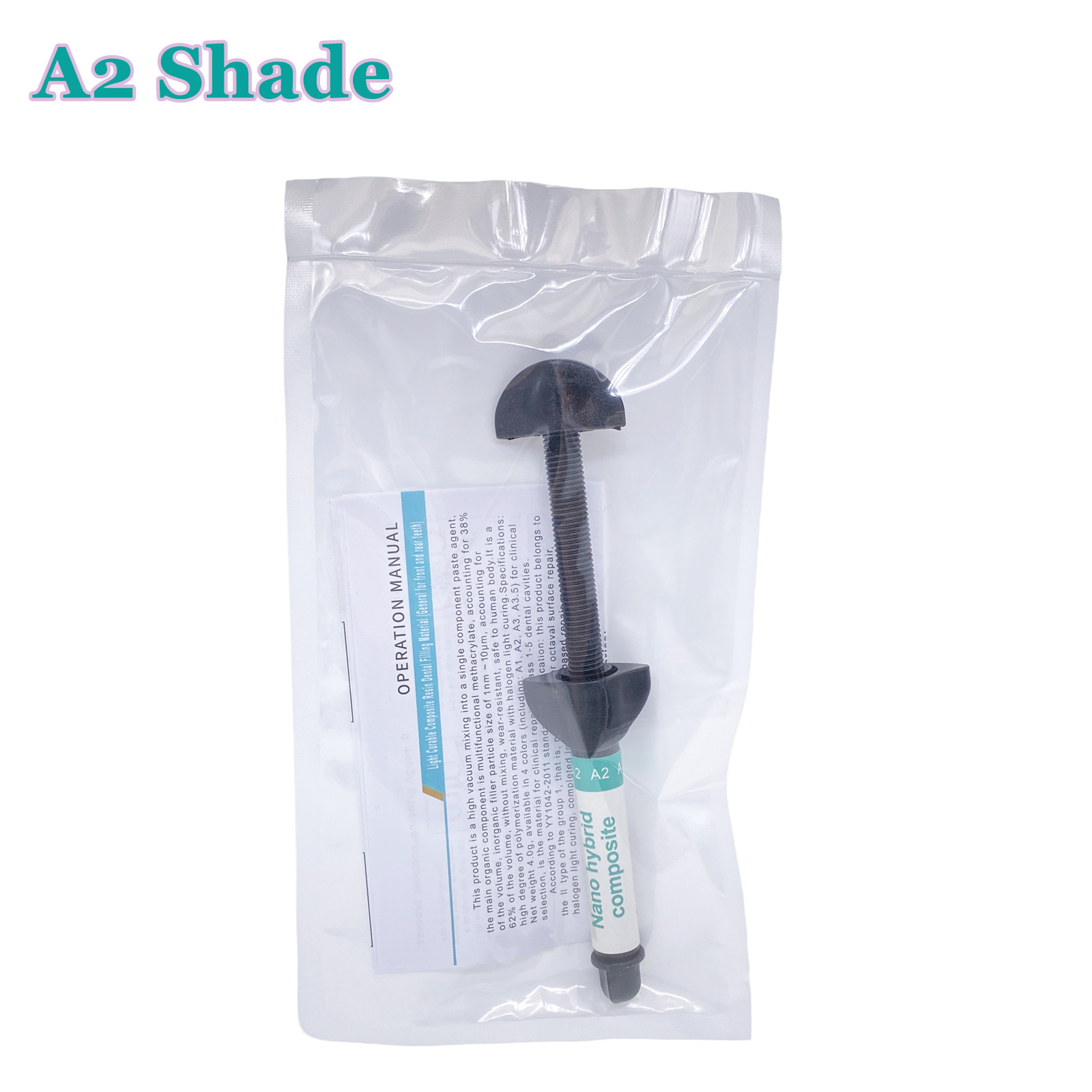 Dental Light Cure Nano Hybrid Resin Composite All Shades 1 x4gram syring