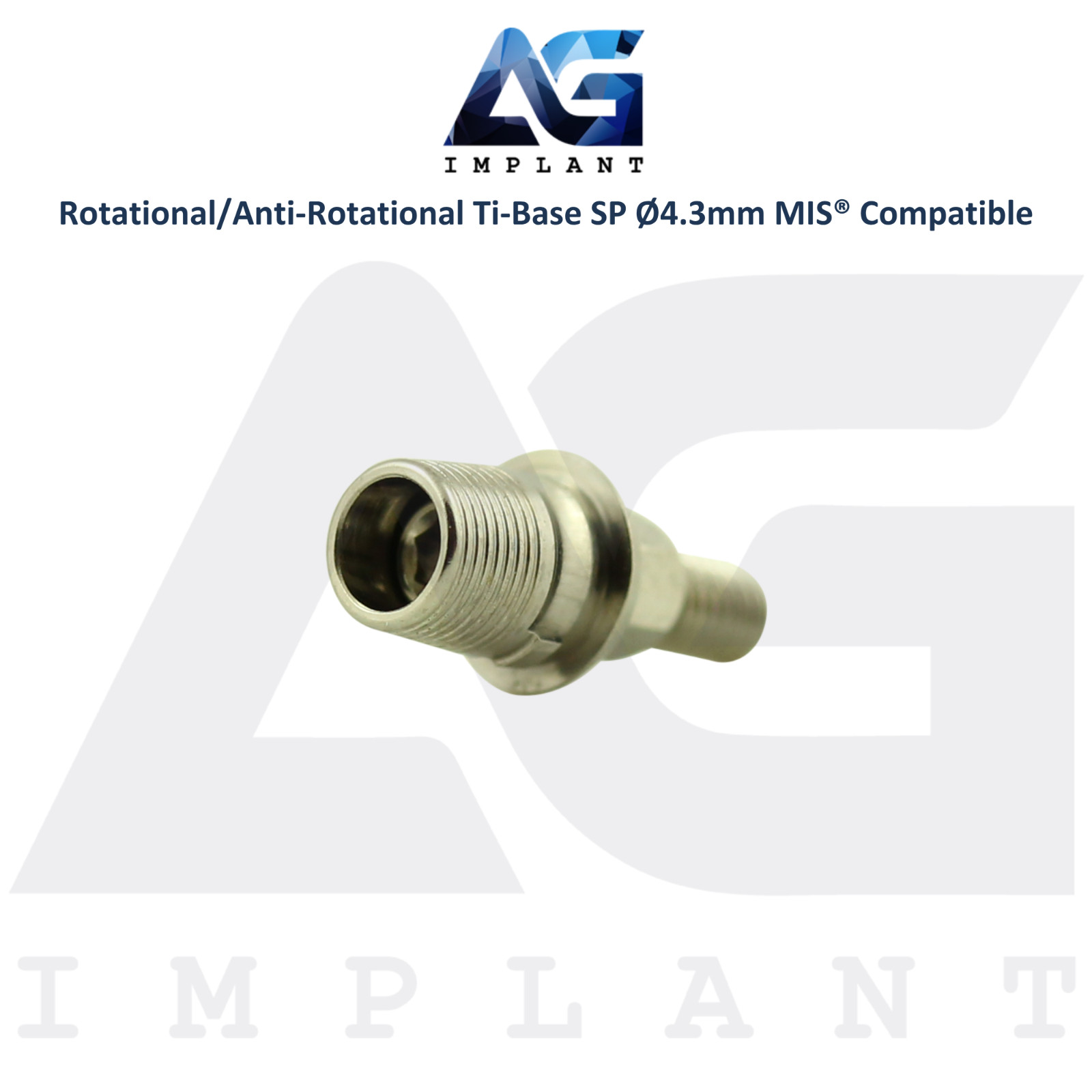 x5 MIS® Compatible Tibase Anti-Rotational/Rotational Ø4.3mm Standard Platform