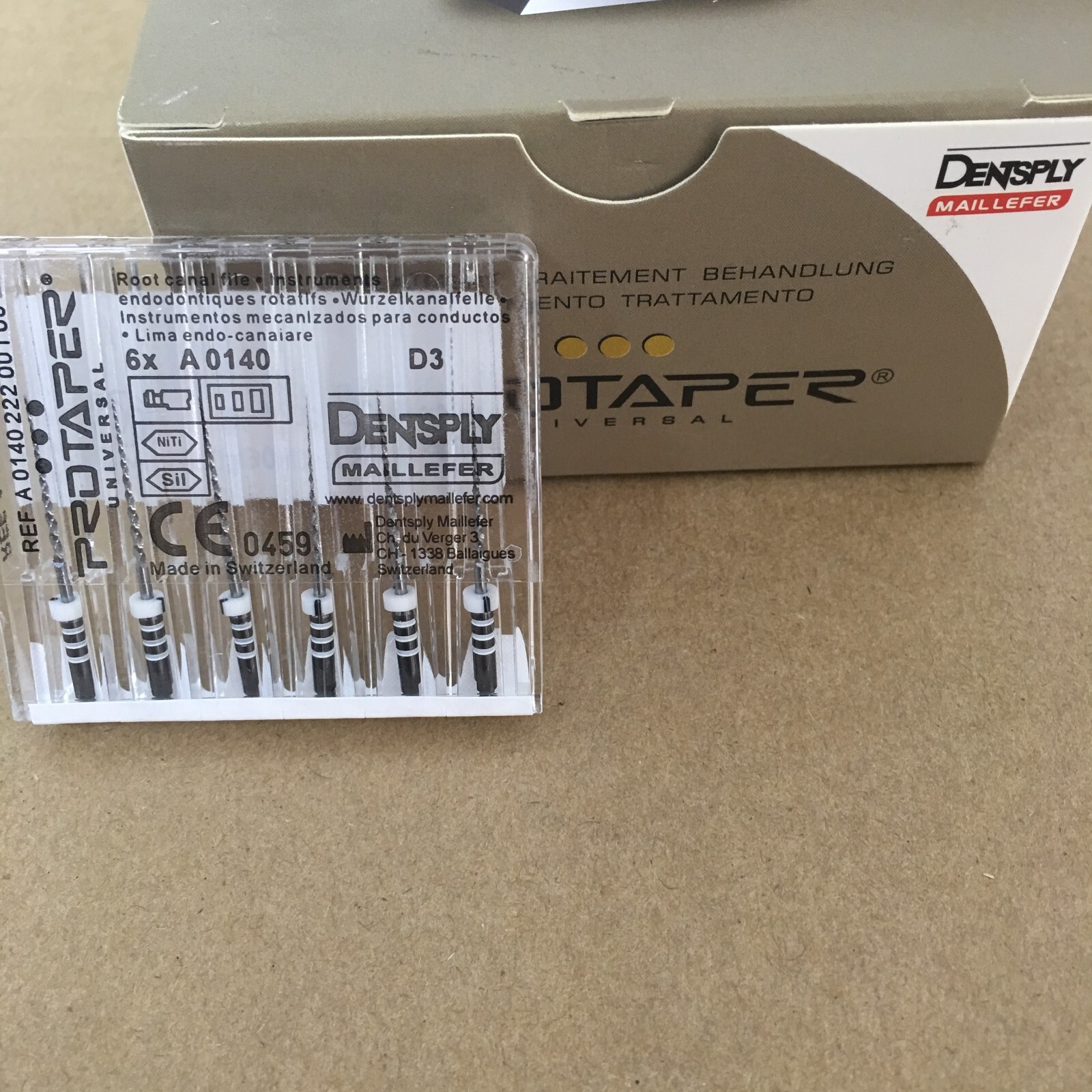 Dentsply ProTaper Universal Rotary Retreatment Files D1,D2,D3,D1-D3 Pack Of 6