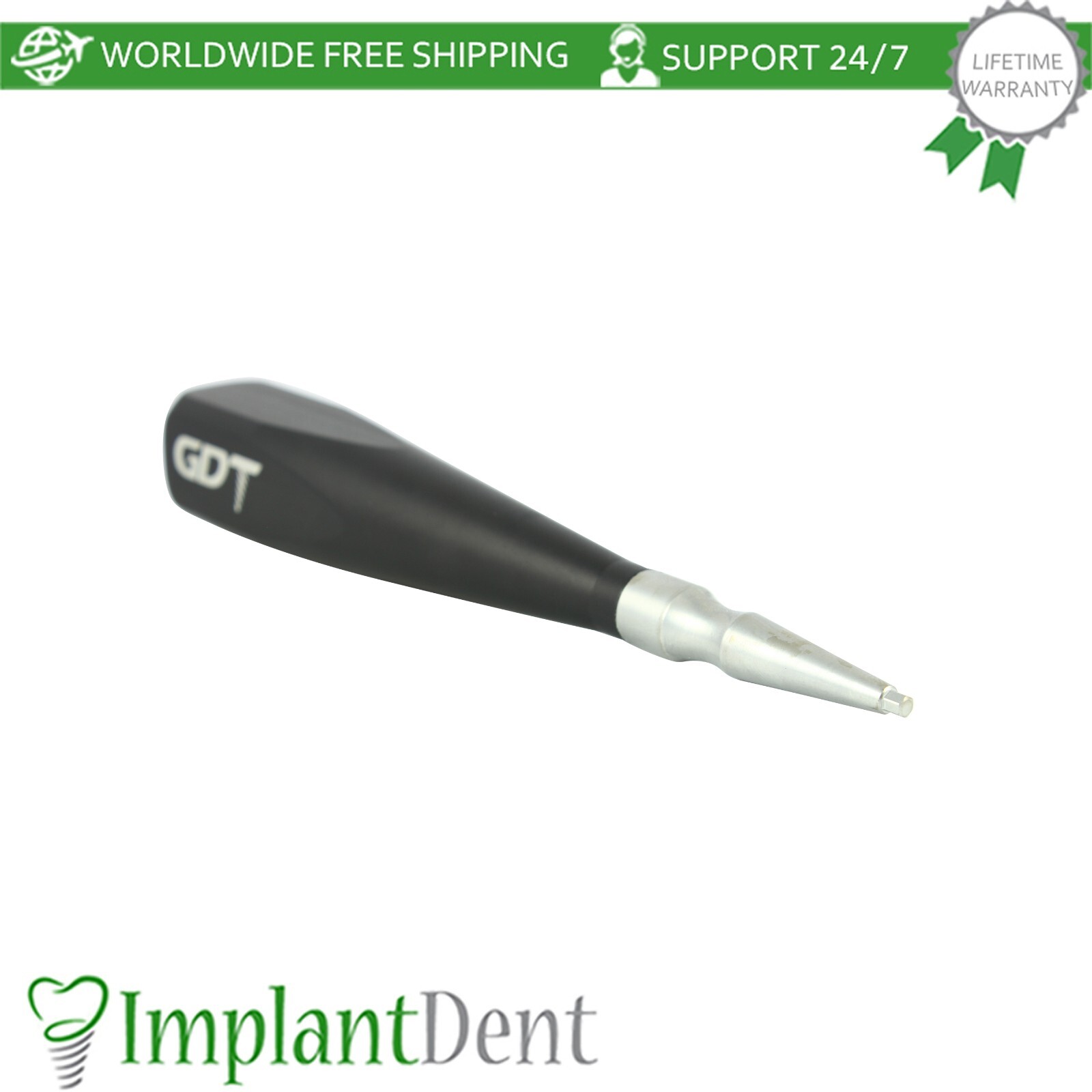 Dental Im plant Fixture Driver With Long Handle Int Hex 2.42 mm Stainless Steel