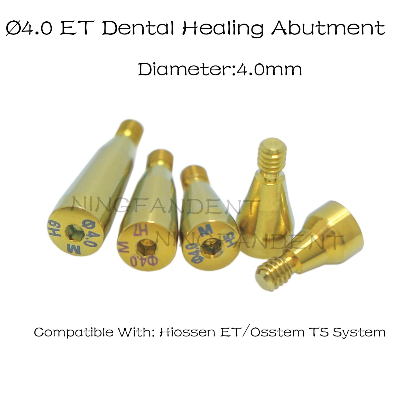 US Dental Mini/Regular Healing Cap Abutments For Hiossen Osstem Hexagon Implants