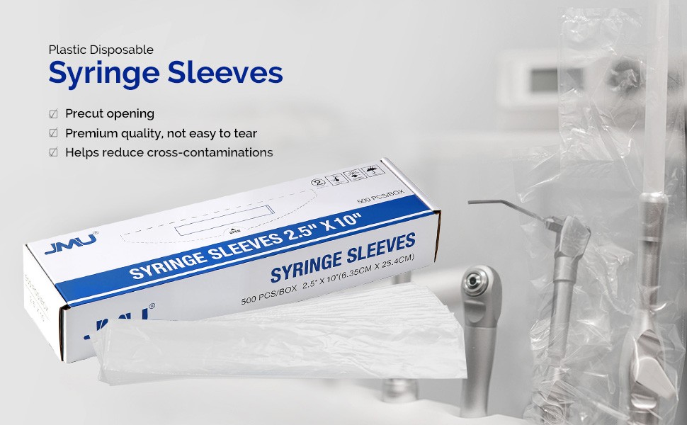 500Pcs X-Ray Head Sleeve JMU Dental Disposable Protective Covers Multiple sizes