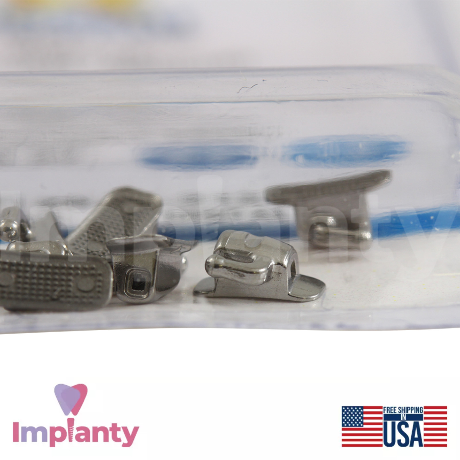 Simple Buccal Tube Non-Conventional Dental Hook MIM Stainless Steel 10pcs