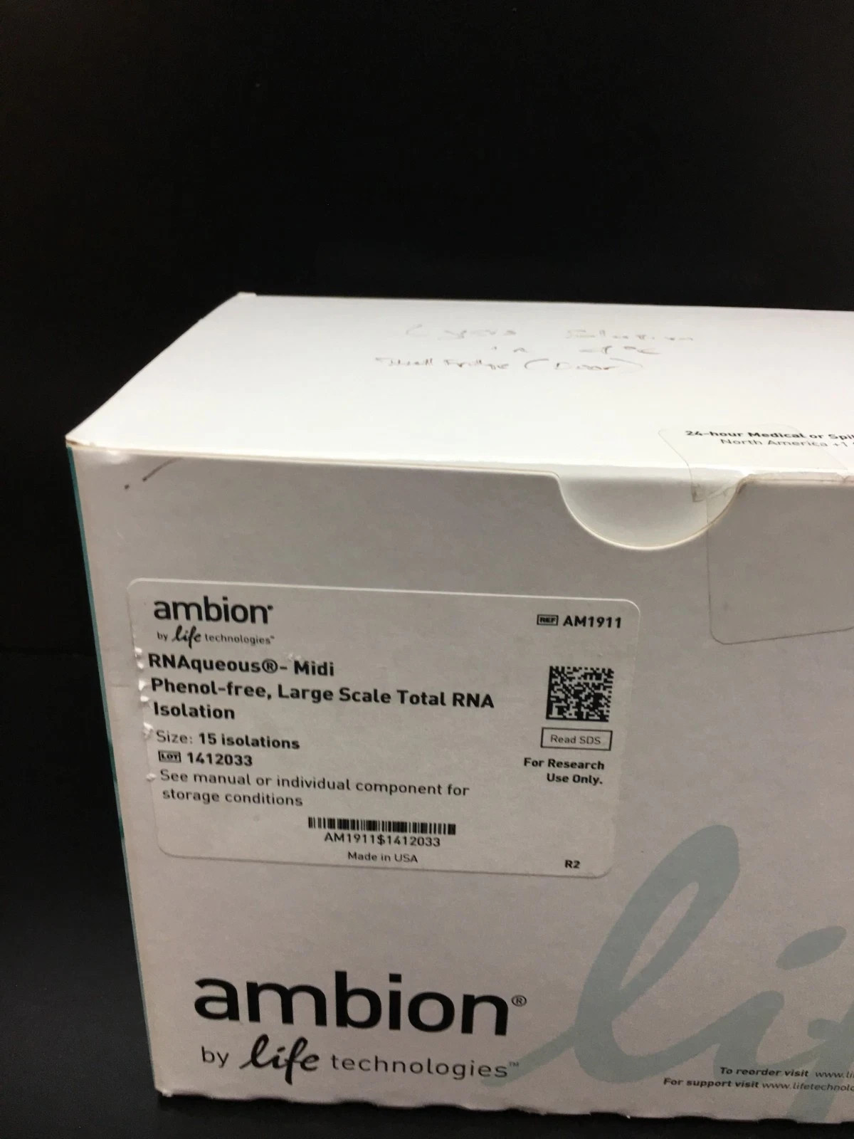 Thermo Scientific Ambion REF AM1911 RNAqueous Midi Total RNA Isolation Kit
