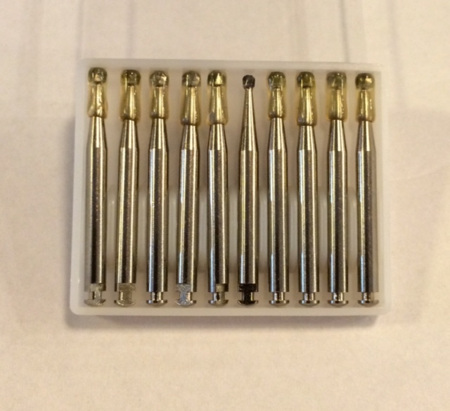 RAOS4 Premium Carbide Round RA Latch Surgical Bur 6 Blades 10pk