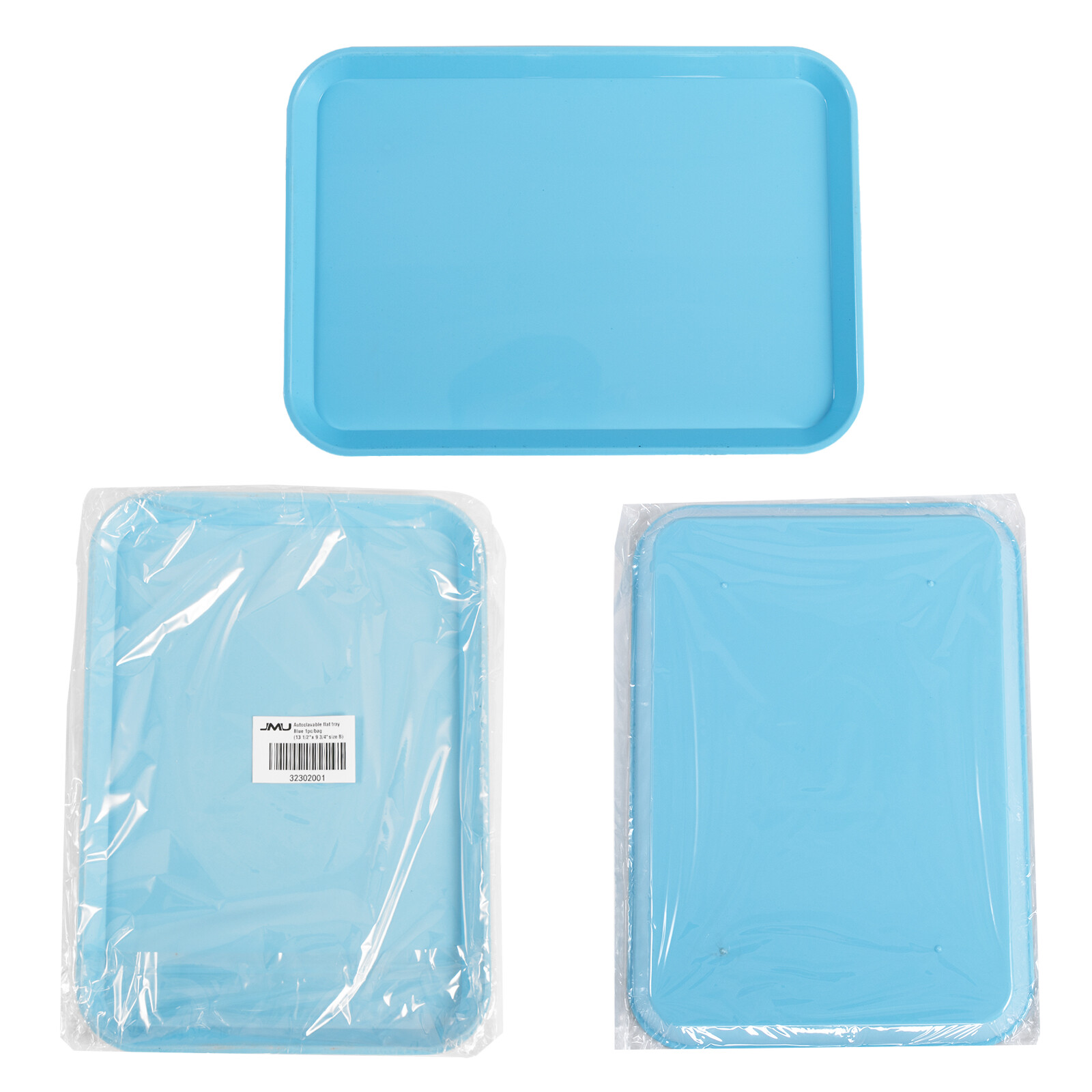 Dental Autoclave Instrument Set Up Trays Plastic Flat Tray Size B 13.25″ X 9.75″