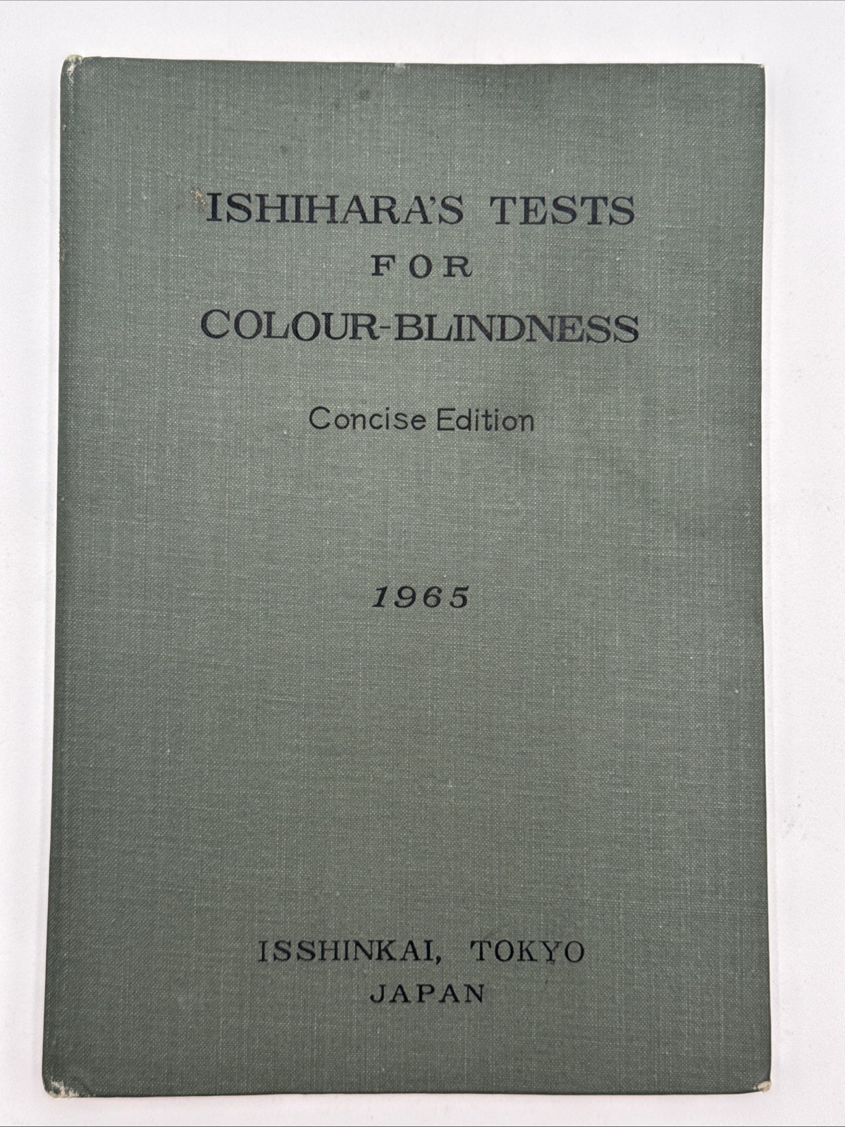 1965 Ishihara’s Tests For Colour-Blindness, Concise Ed. By Dr. S Ishihara; Japan