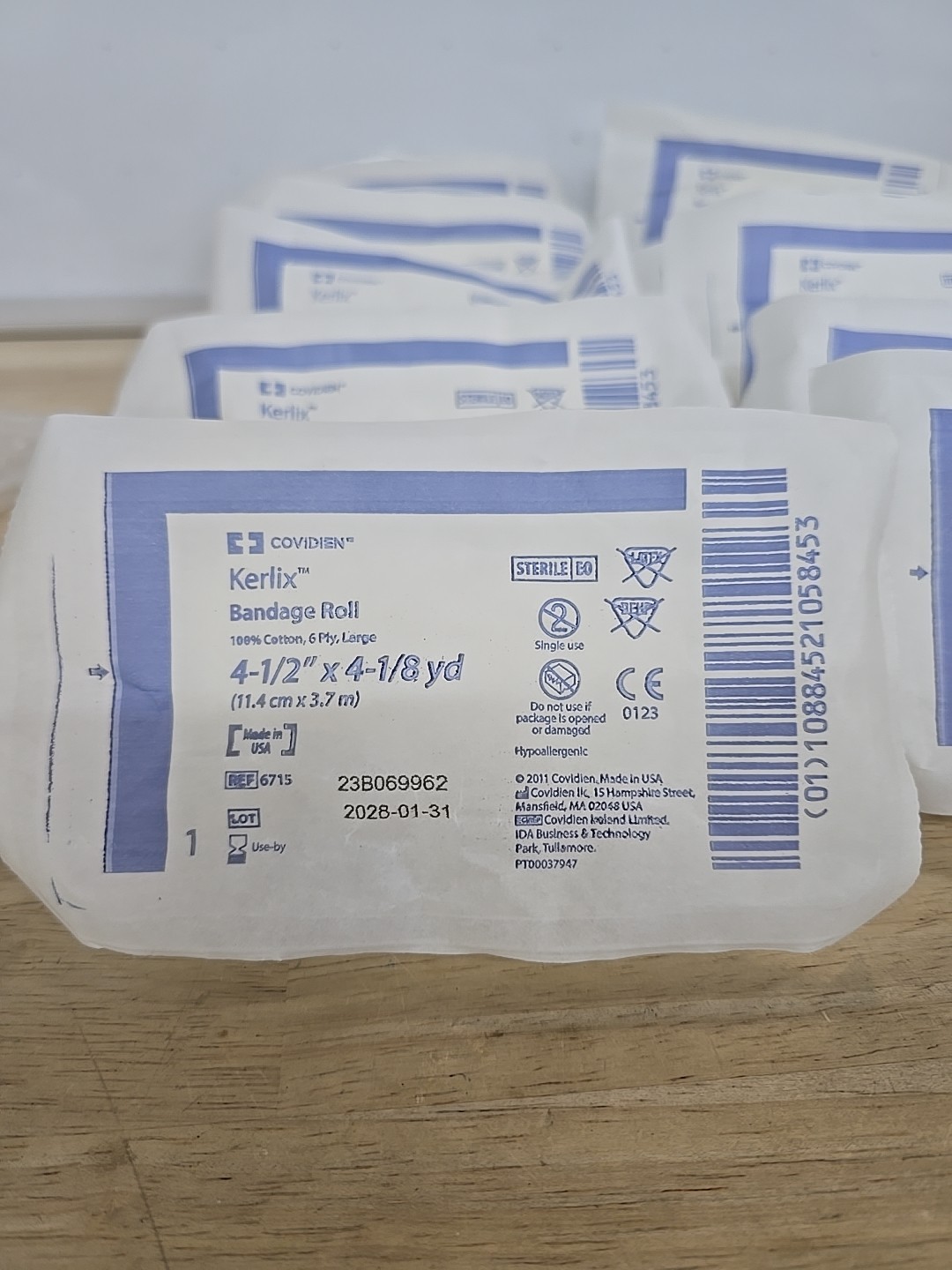 10 pack :Kerlix AMD-Antimicrobial Gauze Dressing Bandage Roll, 4.5X4.1 Yards NEW