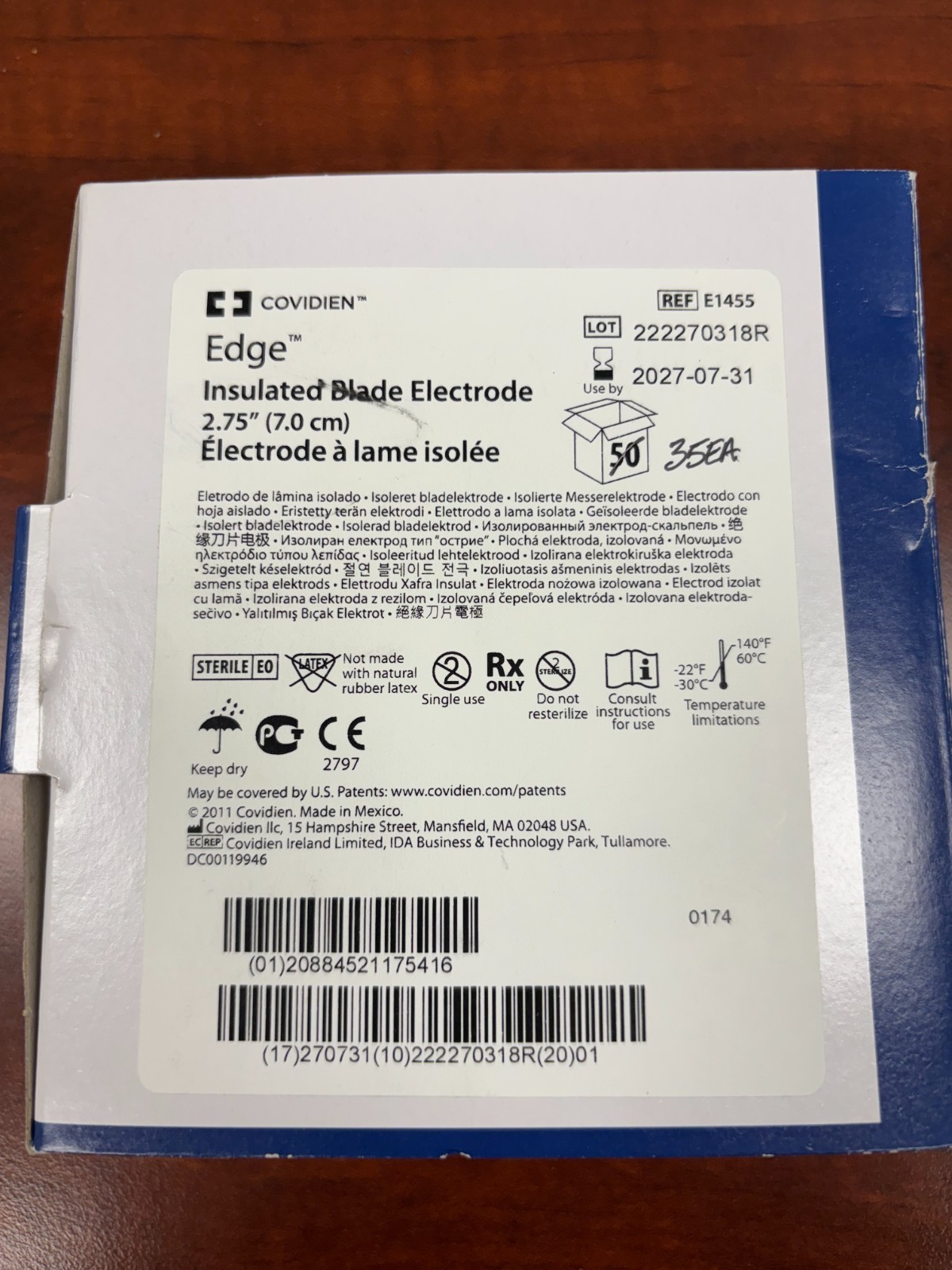 Covidien Edge Insulated Blade Electrode