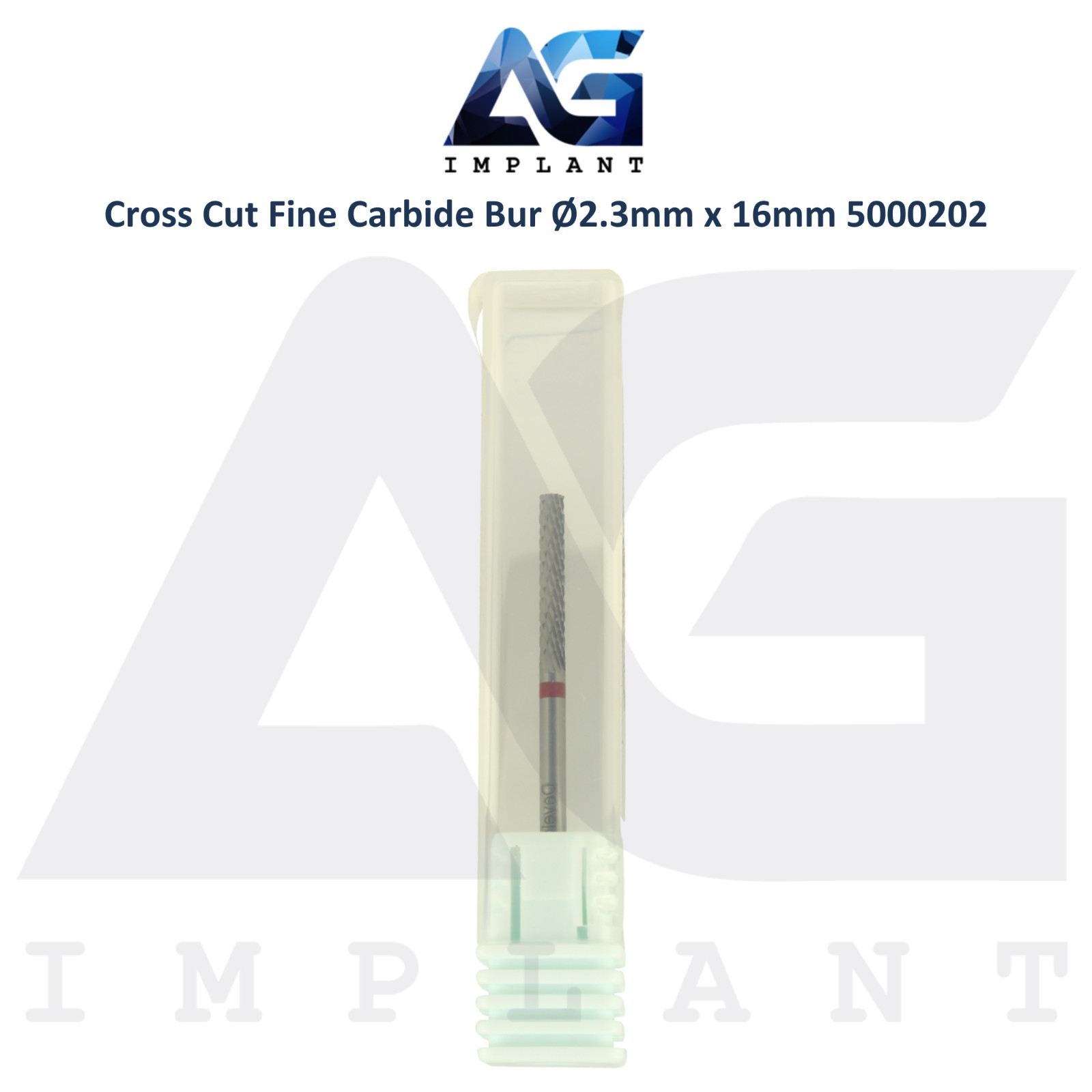 Dental Cross Cut 5000202 Fine Carbide Bur Ø2.3mm x 16mm Lab Supplies