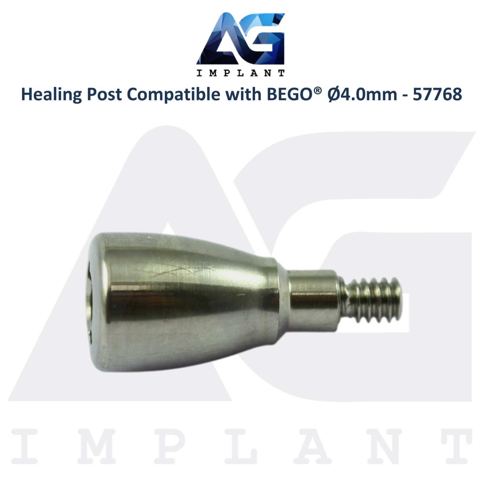 Titanium Healing Post BEGO® Compatible Ø4.0mm 57768 Soft Tissue Shaping