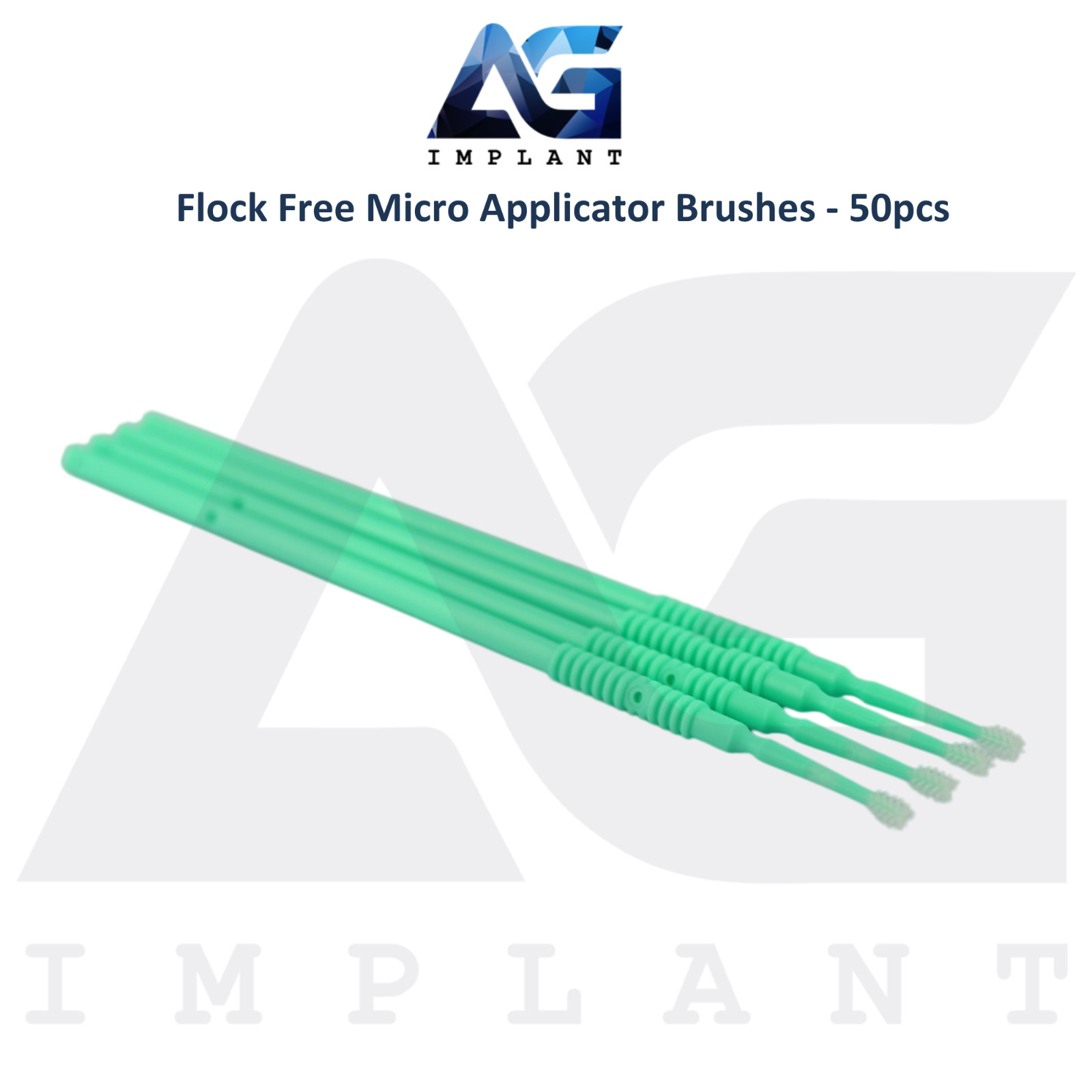 Micro Applicator Brushes 50pcs Flock Free Elastomer Bristles Dental Application