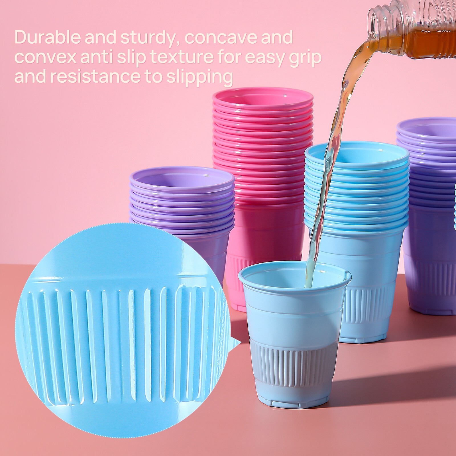 1000PCS/Case JMU Dental Plastic Disposable Drinking Cup 5OZ Patient Cups 3 Color