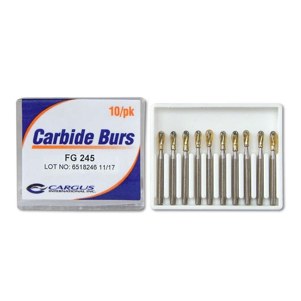 Carbide Surgical Burs, FGOS #701, 10 Burs/Pack, 2 Packs, Cargus, 100-399633-2