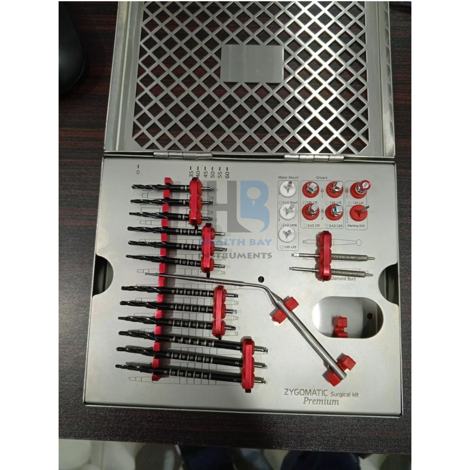 Zygomatic Surgical Kit Premium Implant Drill & Driver Set Dental