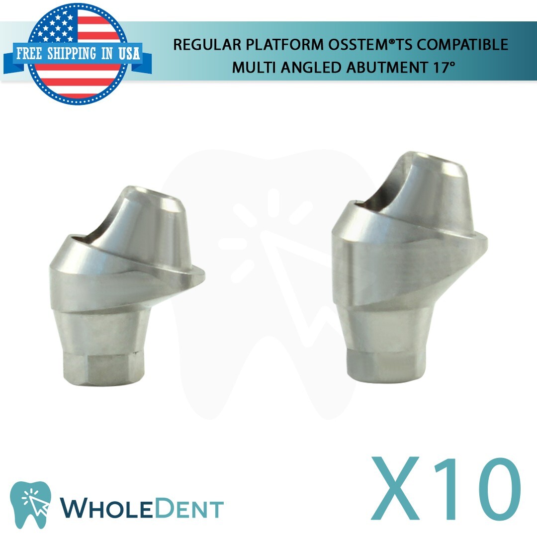 10X Dental Osstem® TS Compatible Regular Platform Multi Angulated Abutment 17°