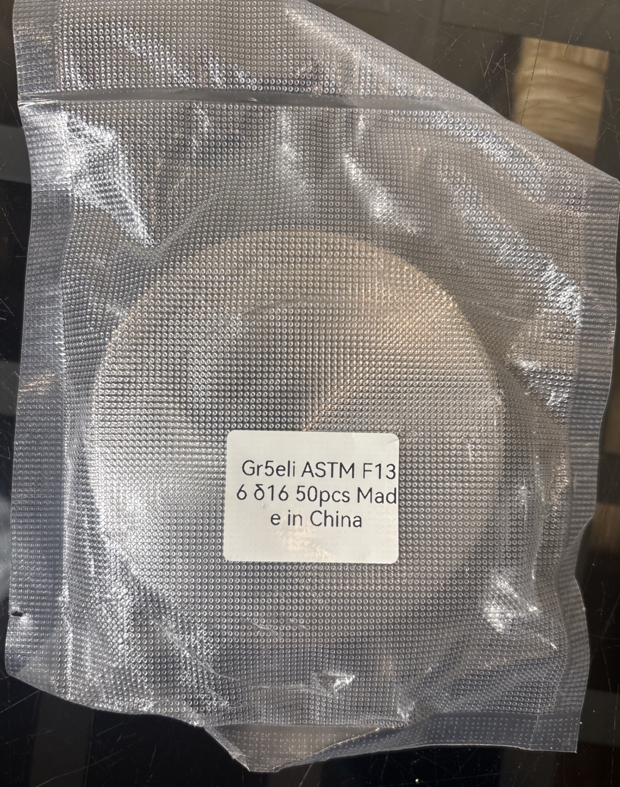 Titanium Grade 5 Dental Disk 98mm Model 16mm Free Shipping