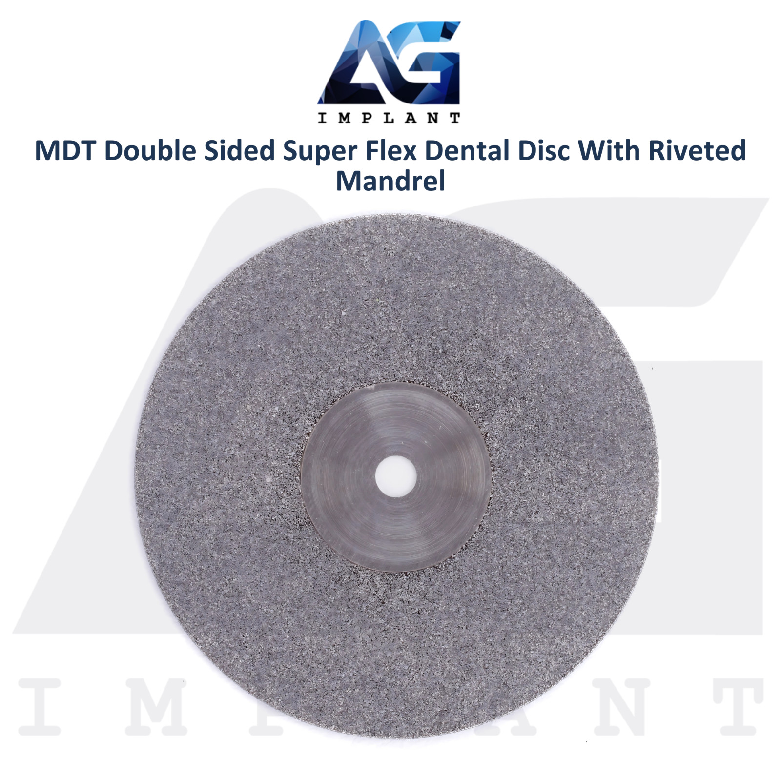 MDT Double Sided Super Flex Dental Diamond Coated Disc Thin with Riveted Mandrel