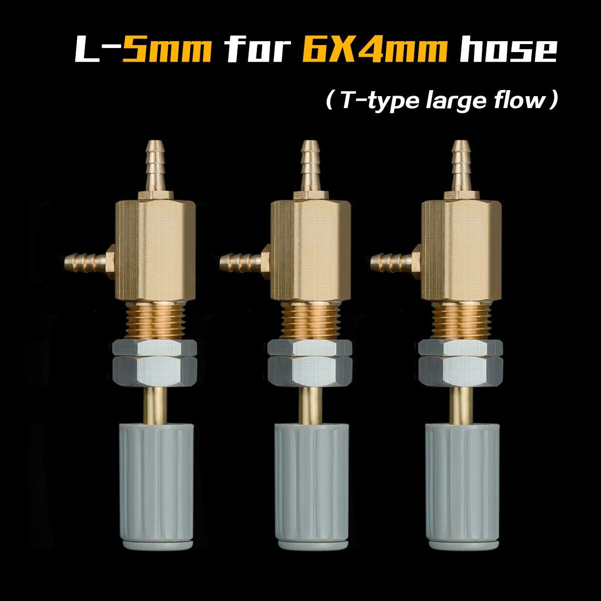 4Pcs/6Pcs Dental Regulator Control Water Valve T-Shape 5mm for Dental Chair