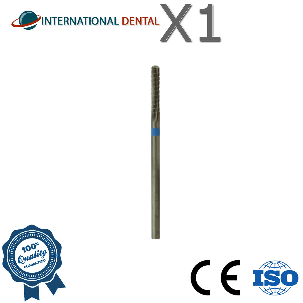 Dental Nail Lab Straight Cut Grinding Carbide Fraser Bur Medium Coarse Grit Ø2.3