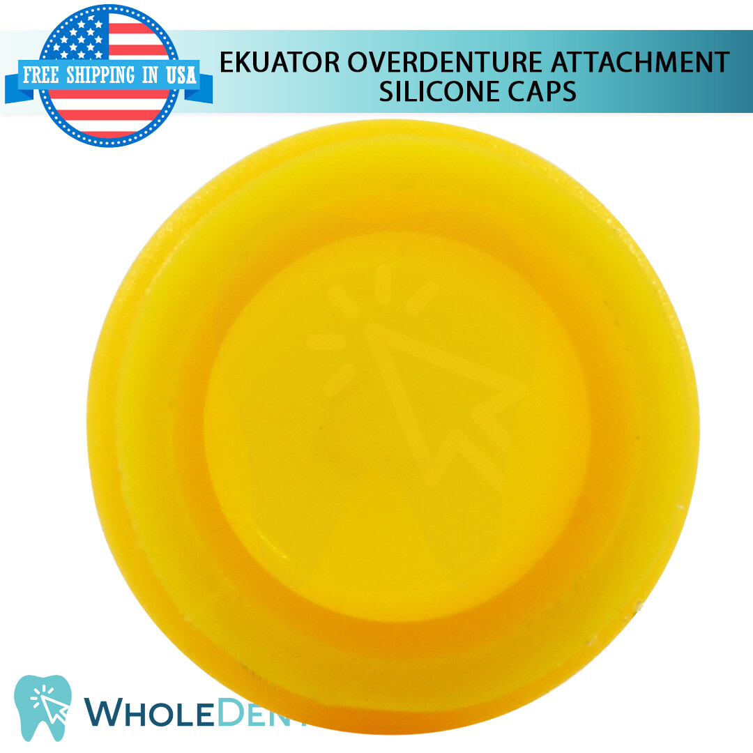 10x Extra Soft Silicone Cap Ekuator Overdenture Attachment Abutment Dental