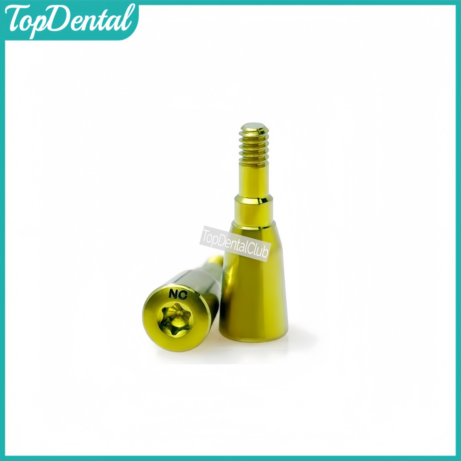 NC Dental Mini Healing Abutment Cap NC Fit Straumann ITI Yellow