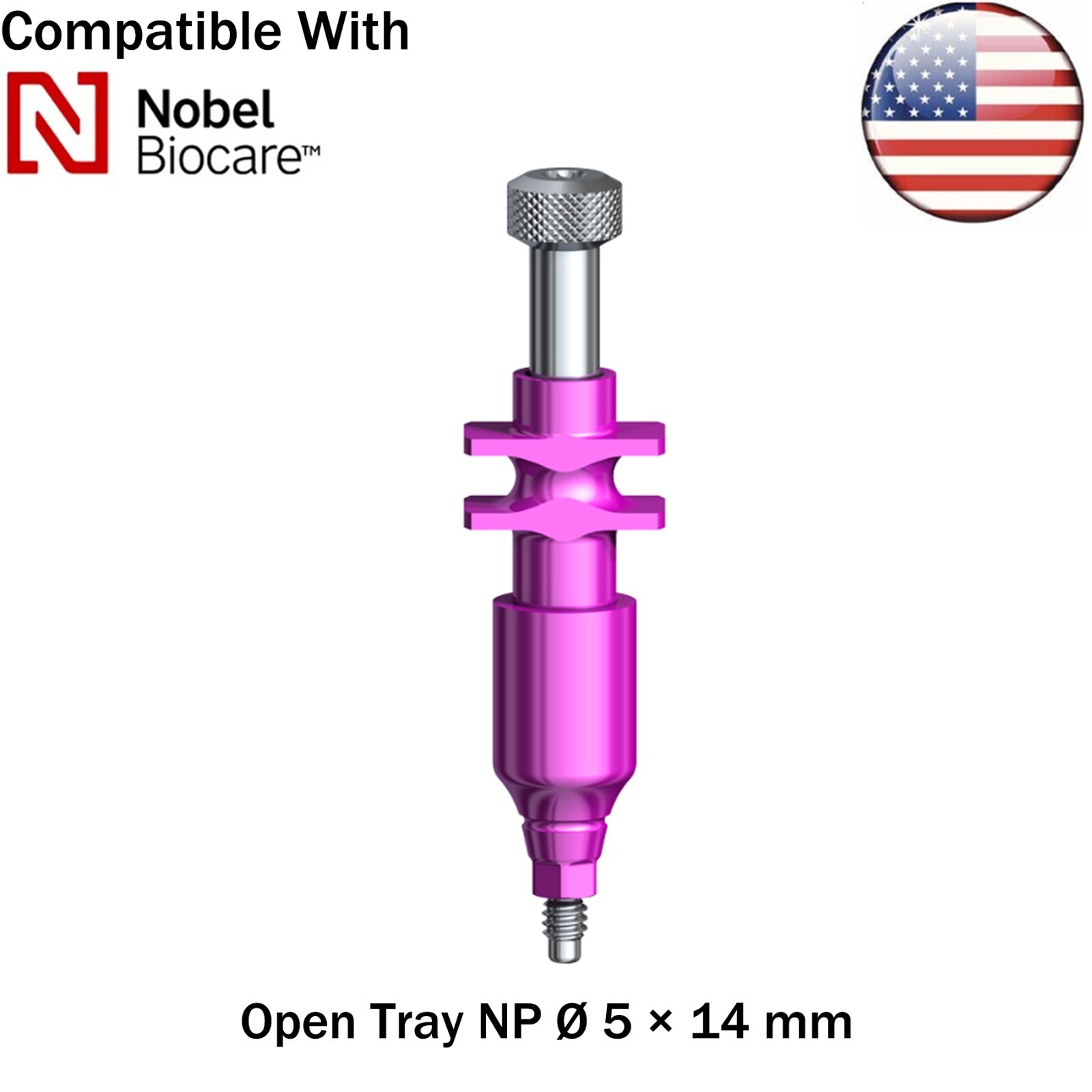 US Dental Nobel Active Open Close Tray NP/RP Impression Transfer Coping Analog