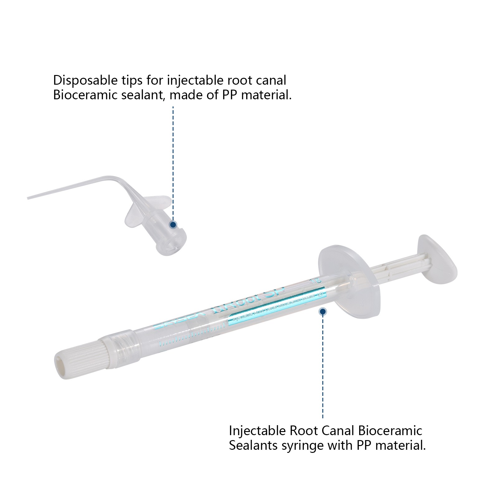 Injectable Root Canal Bioceramic Sealer Endo Sealing Filling Cement 1g Dental