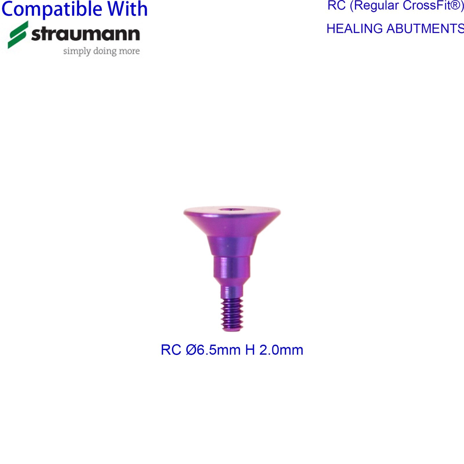 Dental Regular Closure Cover Cap Screws Healing Abutment fit ITI Straumann RC