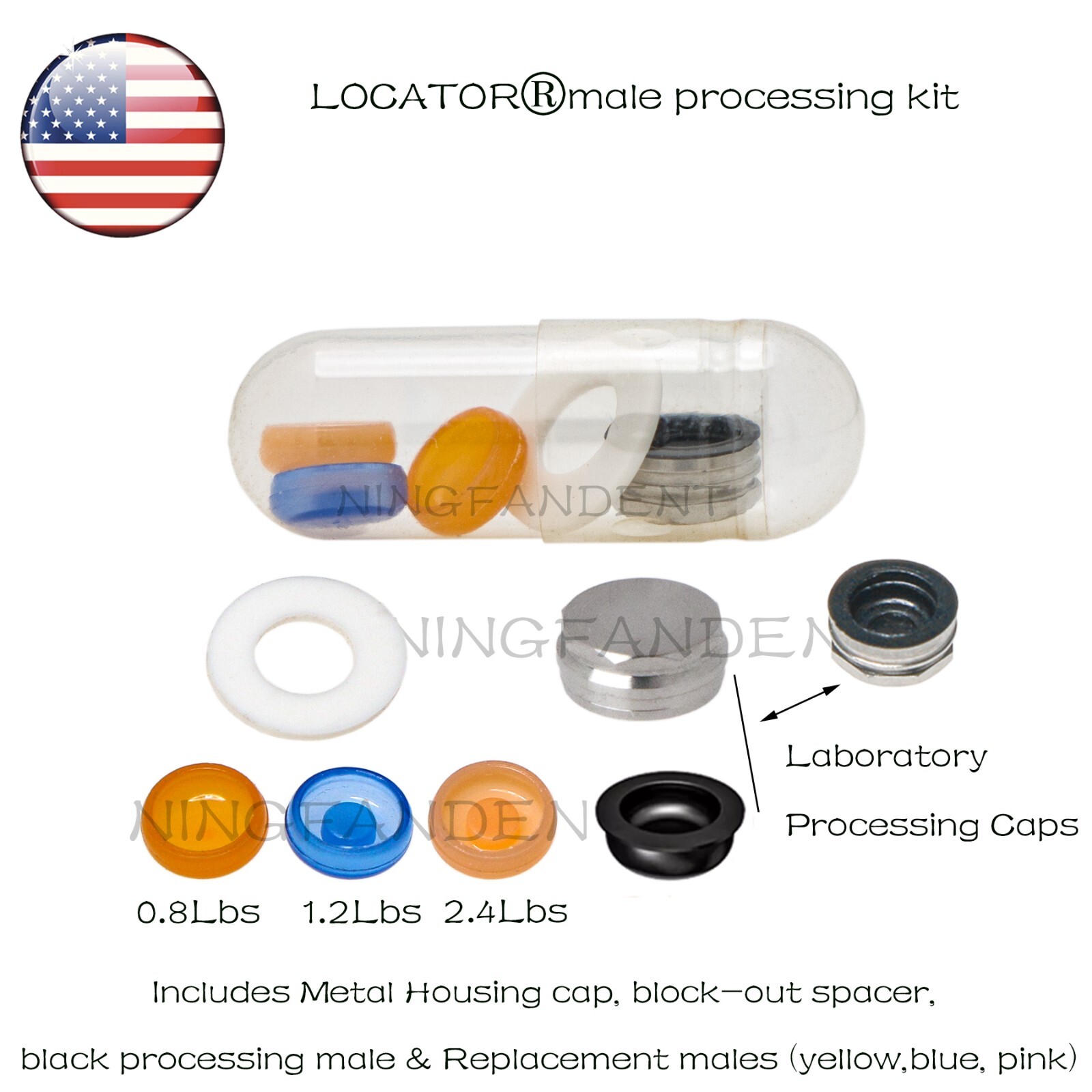 US Universal Dental Retention Caps Locator Insertion Extraction Remove Core Tool