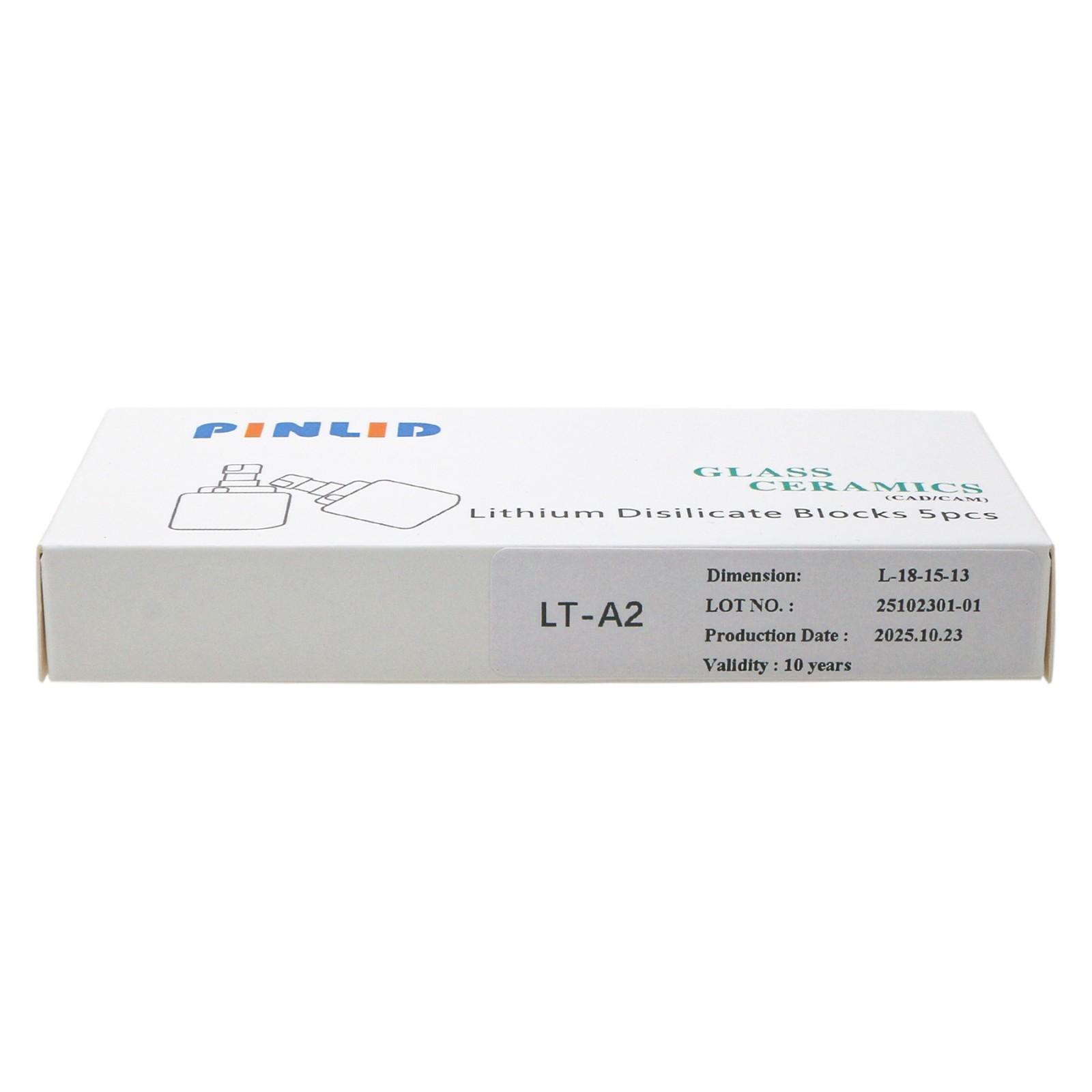 US Emax Dental Lab Lithium Disilicate Blocks CEREC CAD/CAM Blocks 5Pcs/Box LT-A2