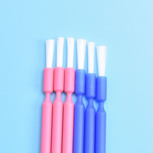 100 Pcs/1 Box Dental Oral Disposable Micro Brush Applicator Bendable Color Pink