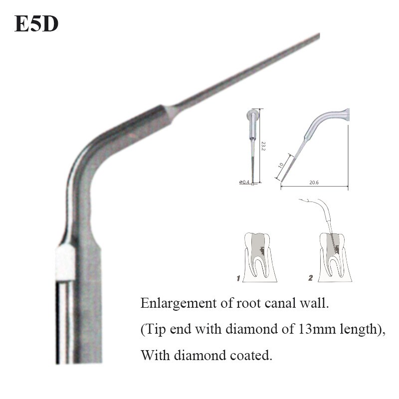 Dental Ultrasonic Scaler Tips Scaling Endo Perio Tips Fit EMS Woodpecker Handle