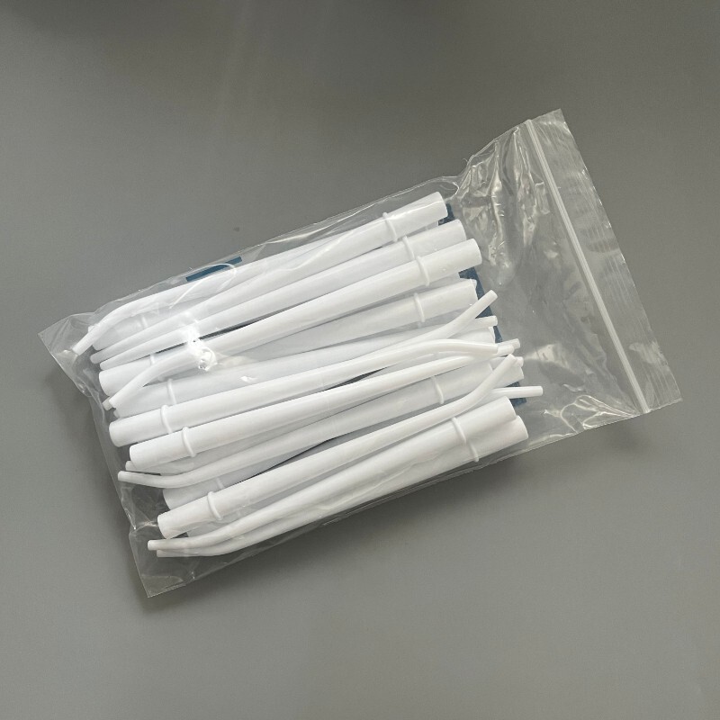 25Pcs (1 Bag) Surgical Aspirator Tips White Medium 1/8″ Dental Suction Saliva