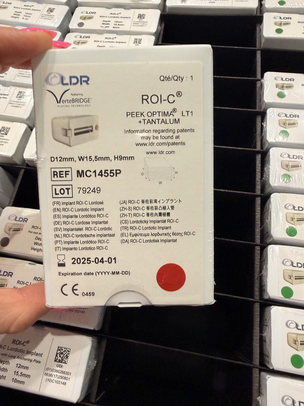 LDR ROI-C Lordotic Orthopedic Implant REF MC1436P