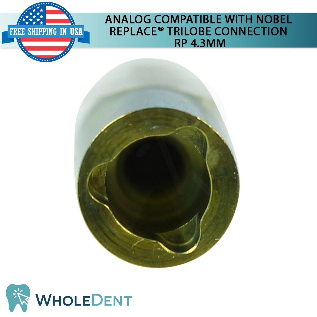 10X Analog Compatible With Nobel Replace Select™ Trilobe connection RP 4.3mm