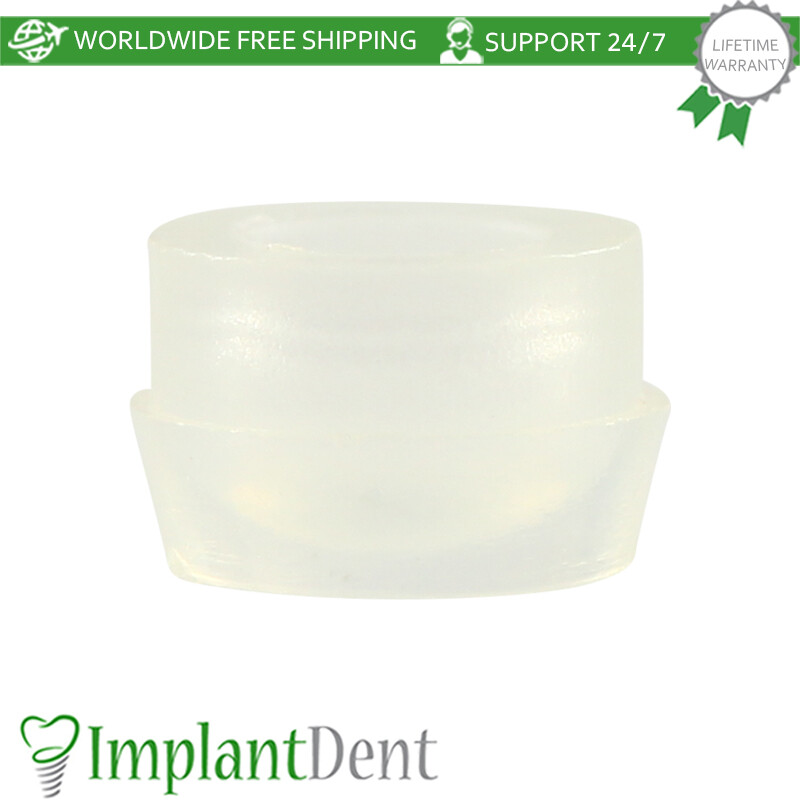 2x Silicone Cap Set Insert For Ball Attachment Dental Prosthetics Accessories