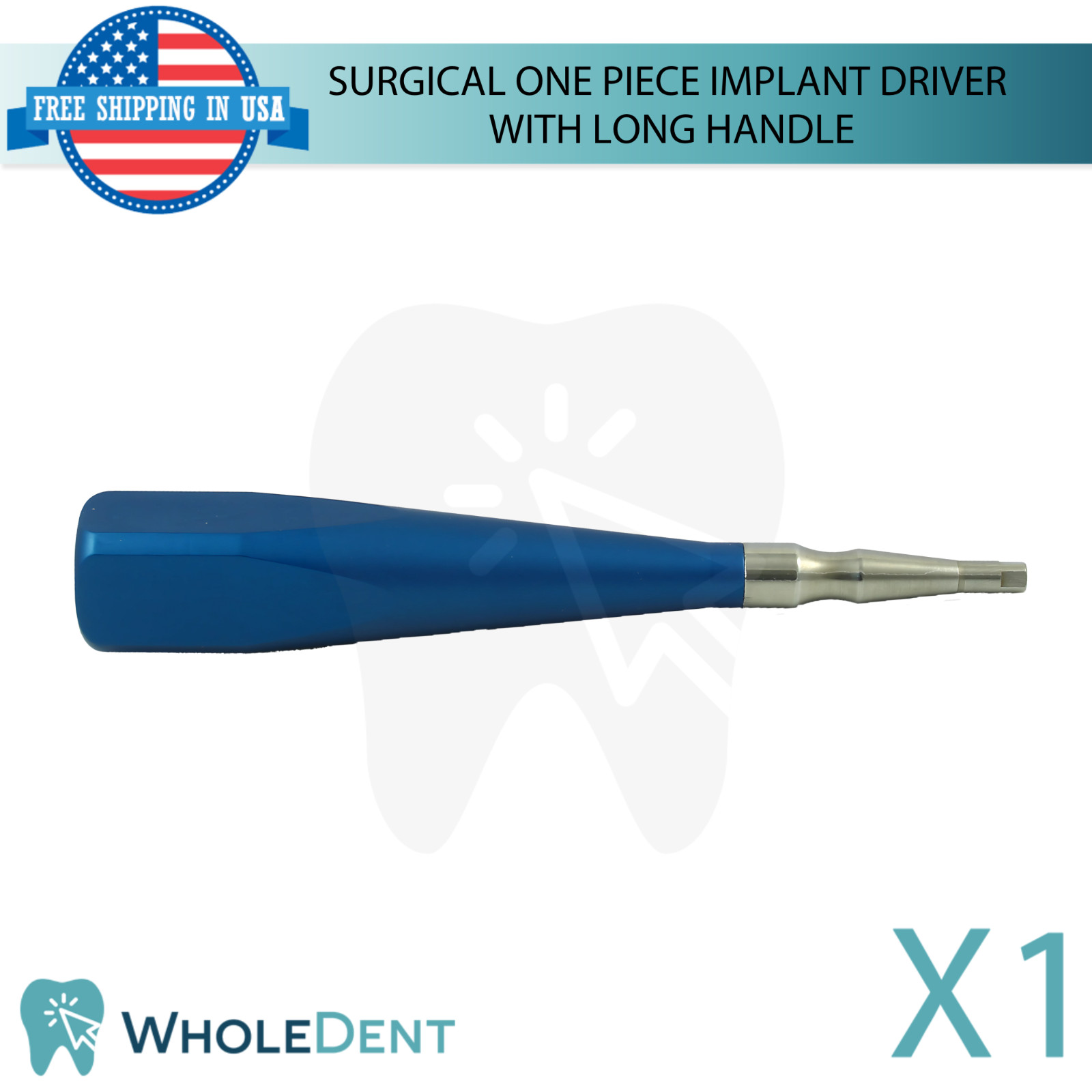 Long Handle One Piece Fixture Driver Reusable Installation Tool Dental Procedure