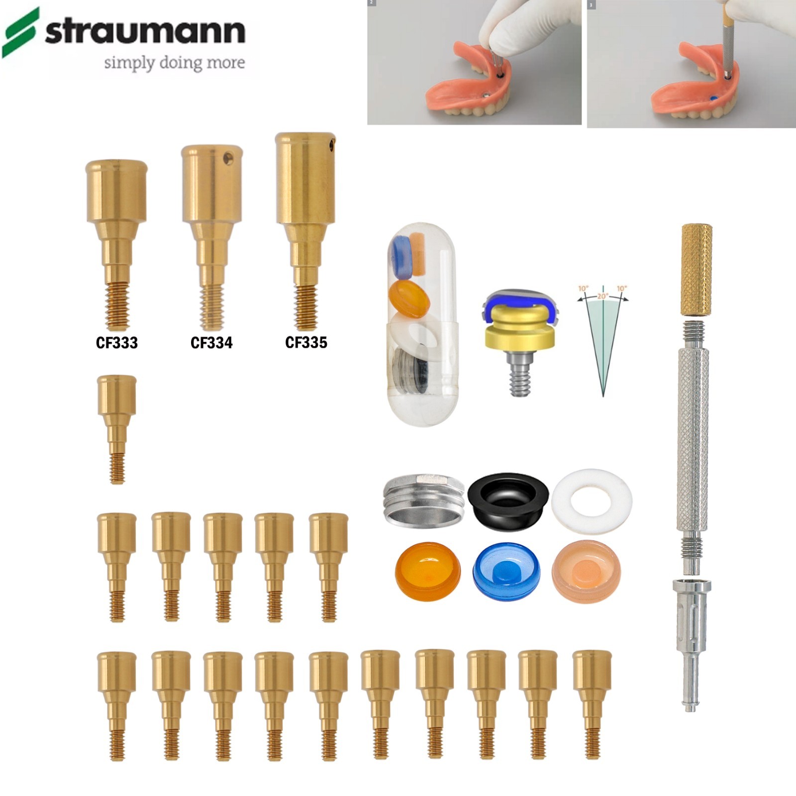 Fit Straumann ITI Healing & Locator Abutment Impression Transfer Analog Scanbody