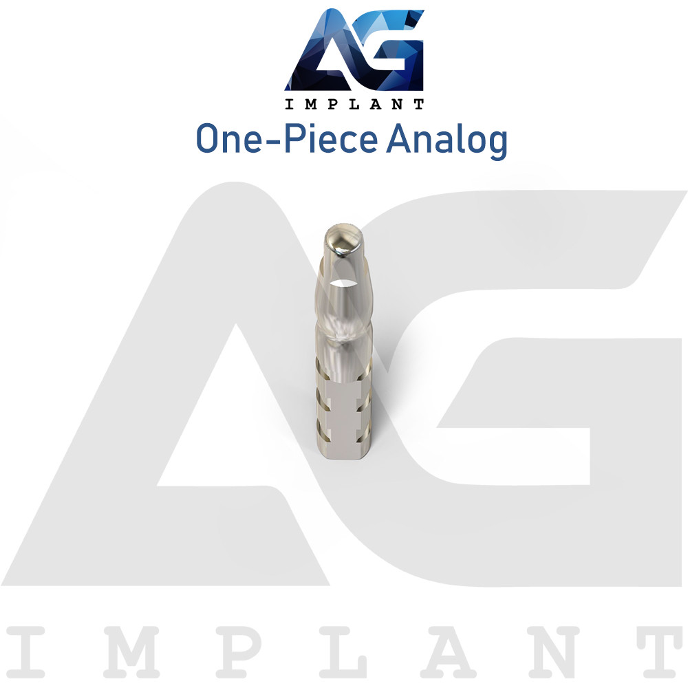 5x Dental Analog One Piece Fixture System Compatible 20mm Stainless Steel