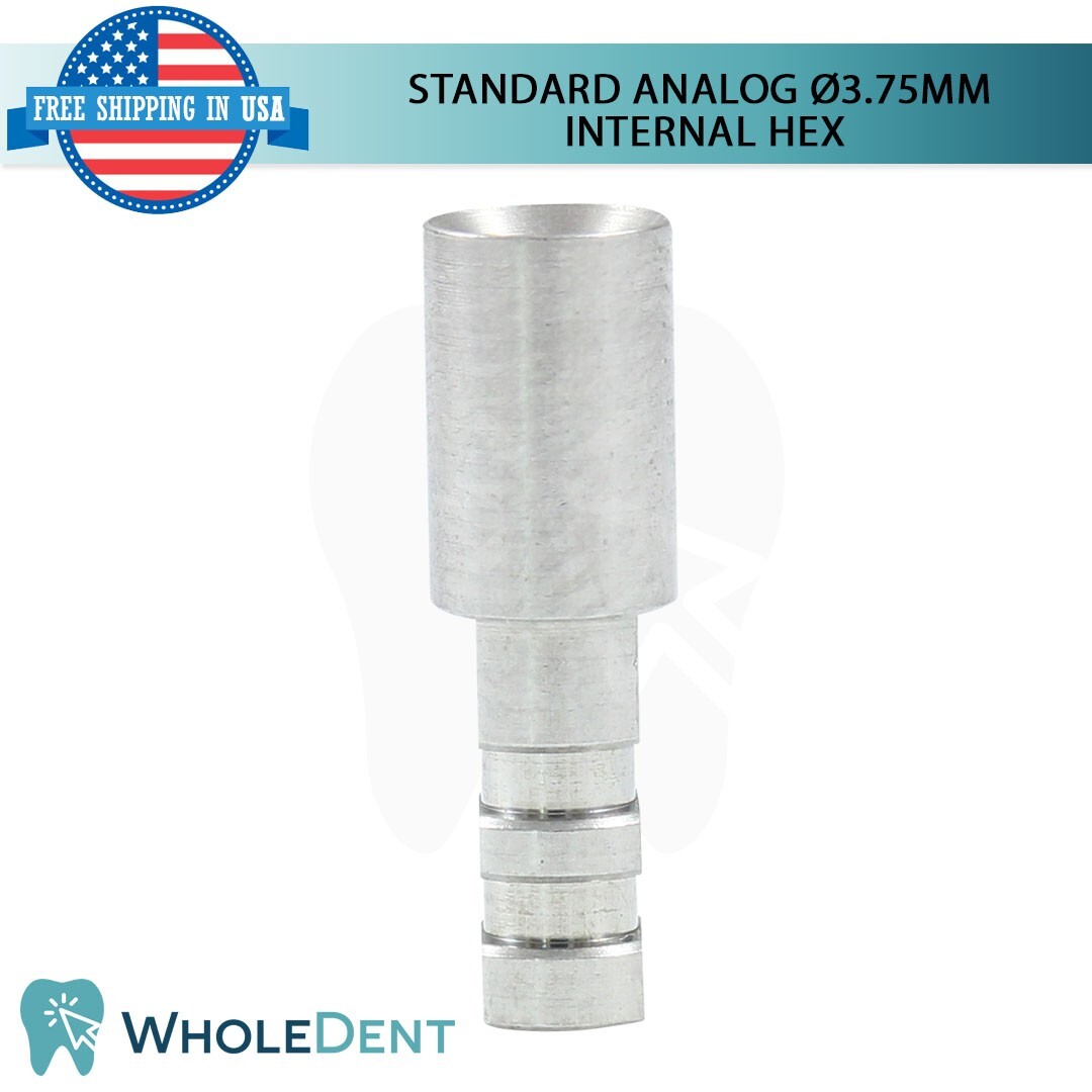 10X Standard Analog Ø3.75mm Titanium Dental Abutment Lab Int Hex Instrument Tool